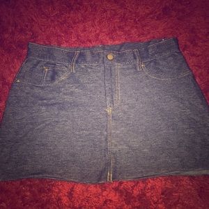 One Step Up spandex Mini Skirt